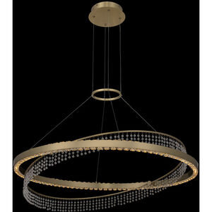 Saturno LED 36 inch Brushed Brass Pendant Ceiling Light