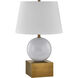 Brumfield 26.75 inch 100.00 watt Ceramic and Brass Table Lamp Portable Light, By Coco & Dash