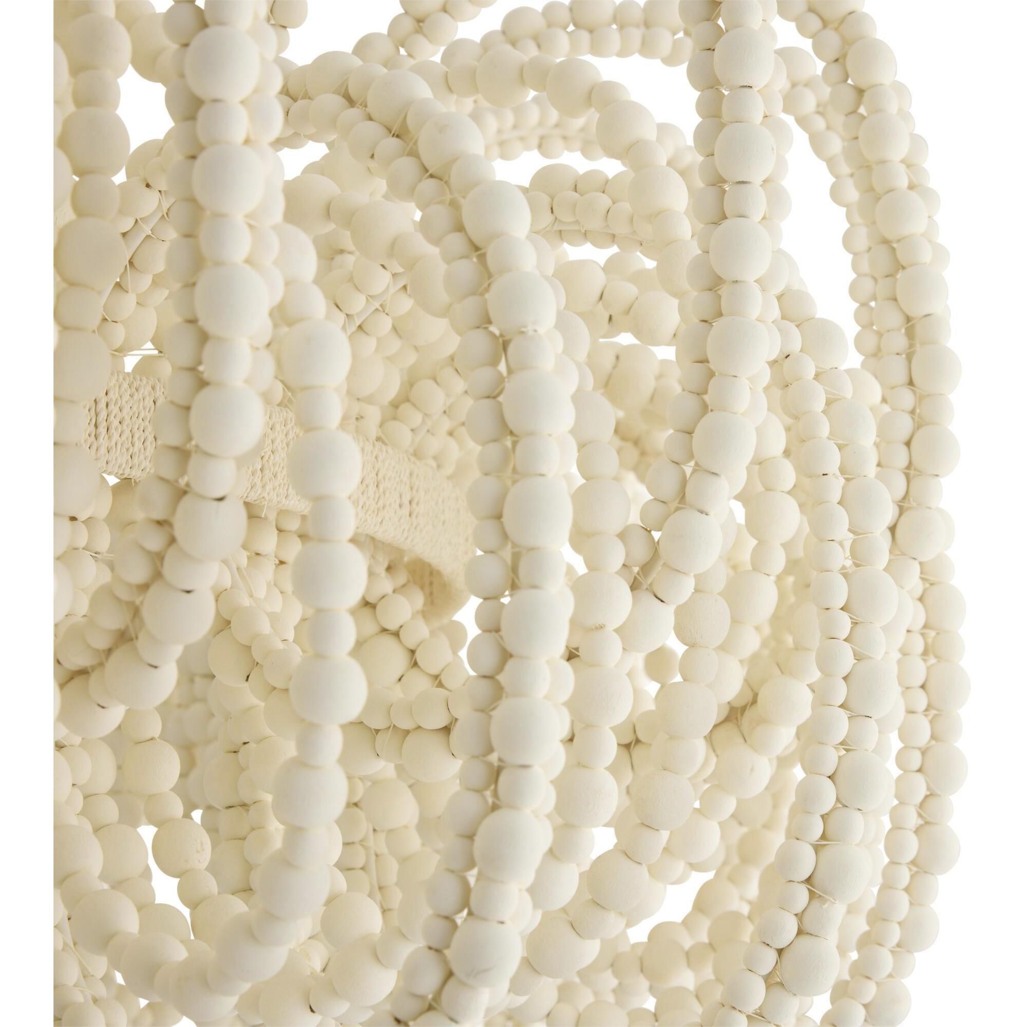 Keely 6 Light 36 inch White Chandelier Ceiling Light