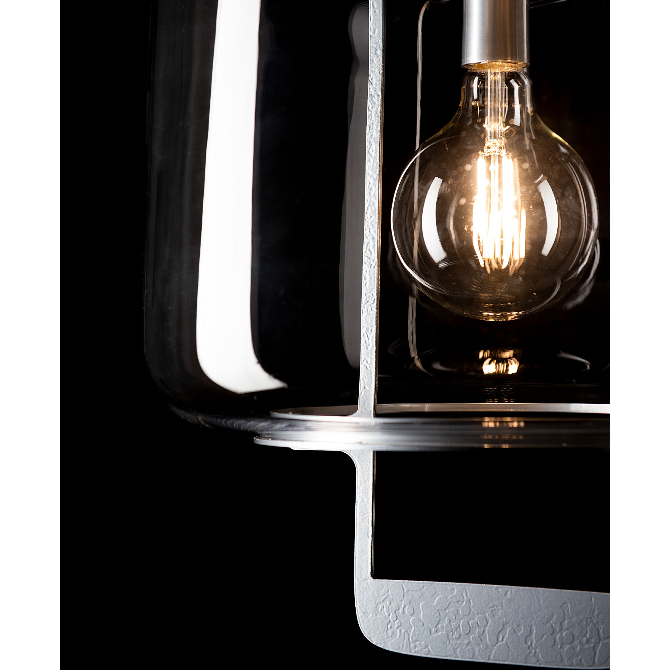 Dane 1 Light 16.6 inch Sterling Hanging Lantern Ceiling Light in Clear