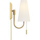 Wilkes 1 Light 5 inch Warm Brass Wall Sconce Wall Light