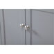 Wesley 72 X 21.5 X 35 inch Grey Vanity Sink Set in Gray
