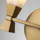 Bowtie 2 Light 13.25 inch Laquered Gold Bath Bar Wall Light