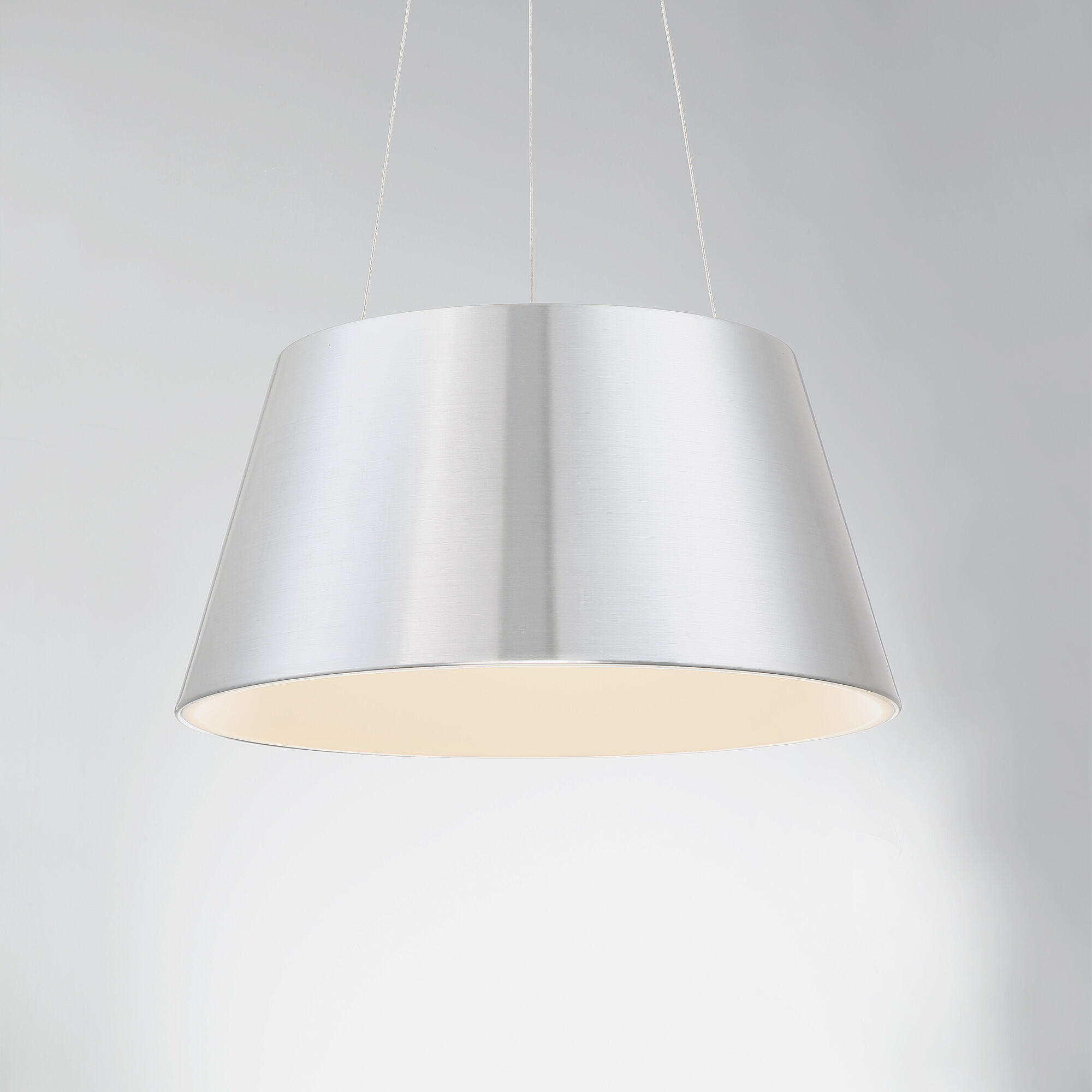 Vida LED 18 inch Brushed Aluminum Pendant Ceiling Light, dweLED
