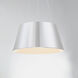 Vida LED 18 inch Brushed Aluminum Pendant Ceiling Light, dweLED