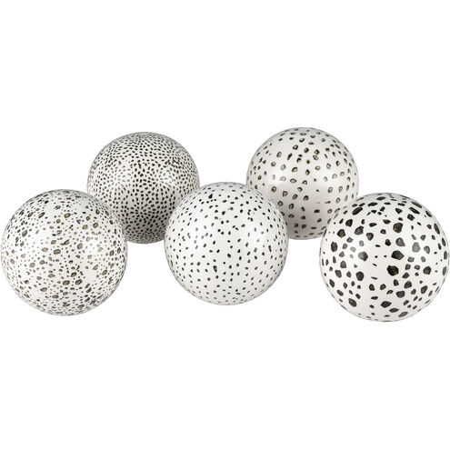 Stassi White with Black Orbs