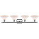 Ballston Orwell LED 36 inch Polished Chrome Bath Vanity Light Wall Light in Matte White Glass, Ballston
