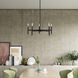 Copenhagen 5 Light 25 inch Black Chandelier Ceiling Light