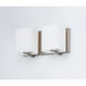 Wrap 2 Light 13 inch Satin Nickel Bath Vanity Wall Light