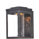 Salon LED LED 10 inch Black Outdoor Wall Sconce in Water