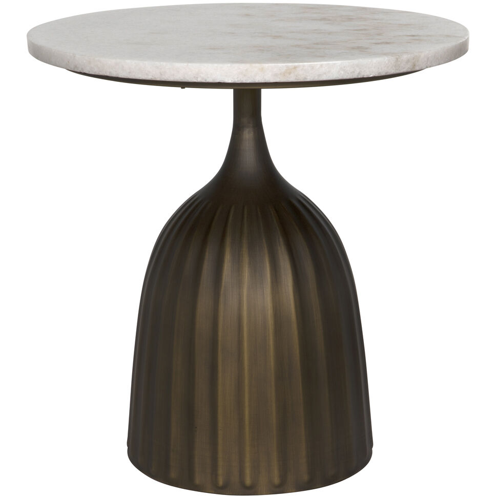 Samuel 18 X 18 inch Aged Brass Side Table