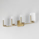 Dart 4 Light 29.75 inch Natural Aged Brass Bath Vanity Wall Light