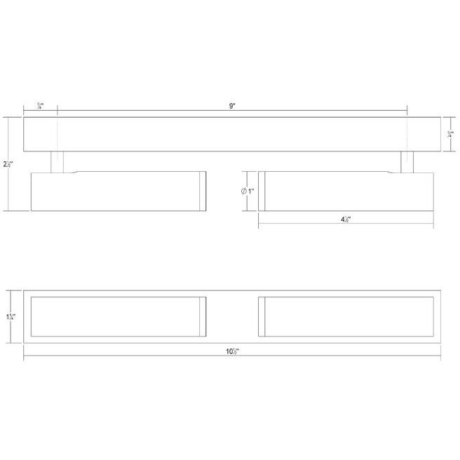 Haim LED 11 inch Textured White ADA Wall Sconce Wall Light