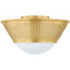 Elsmere 1 Light 14.25 inch Aged Brass Flush Mount Ceiling Light