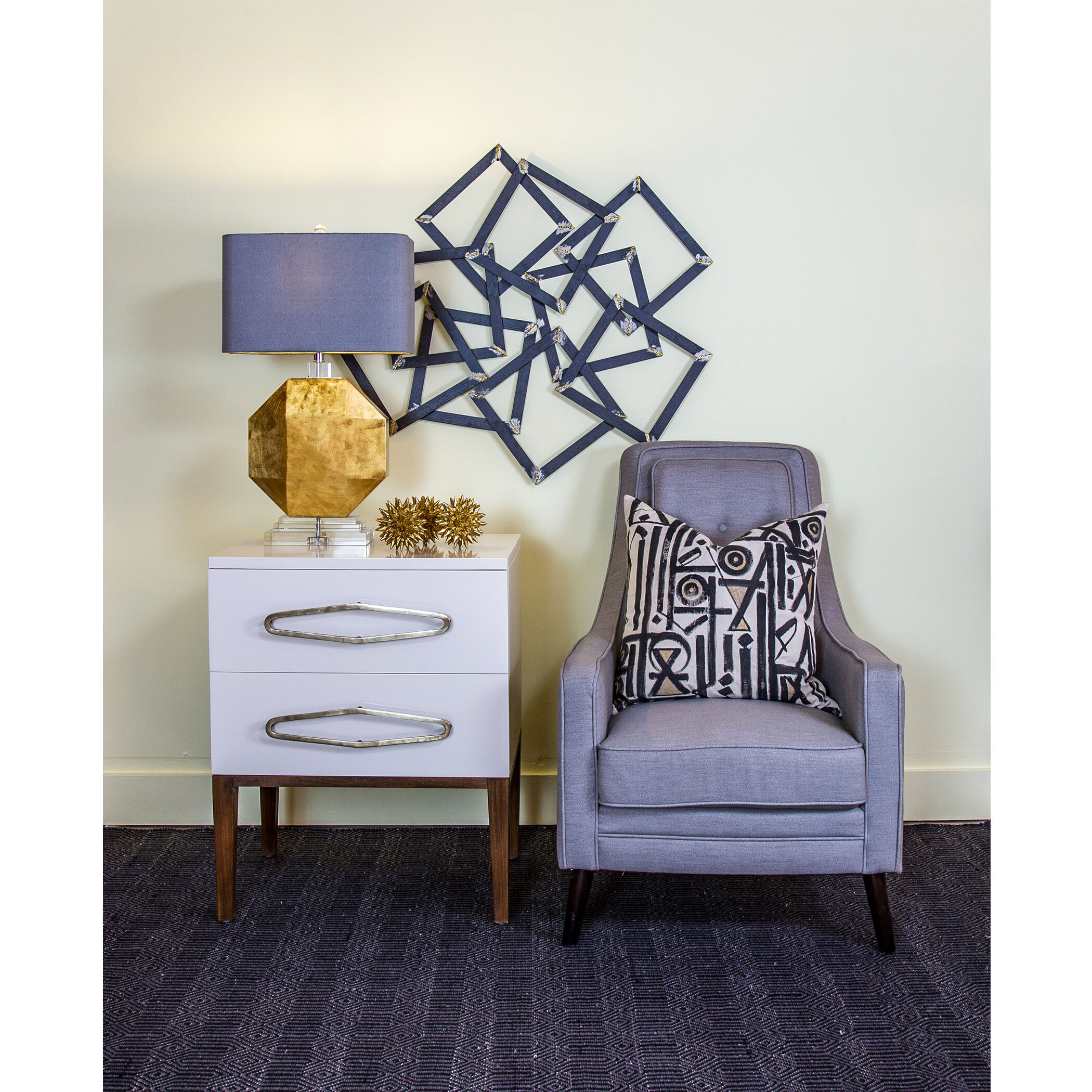 Spangle Gold Leaf Orb, Set of 3