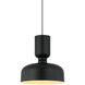 Pedestal 1 Light 13.75 inch Black Pendant Ceiling Light
