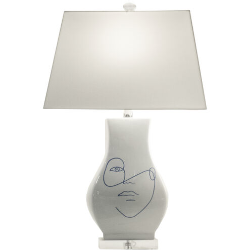 Abstract Portrait II 20 inch 100.00 watt White/Cream Table Lamp Portable Light