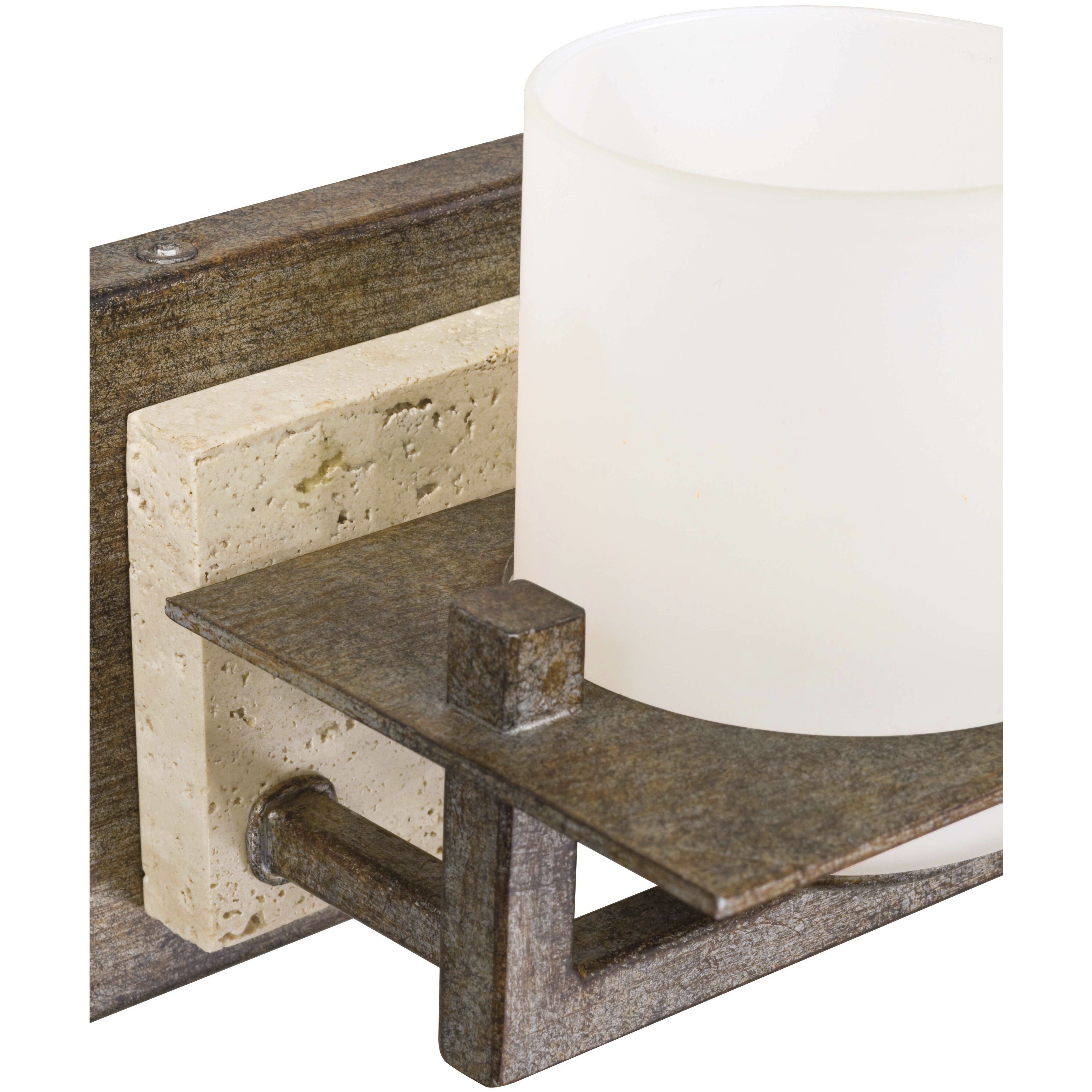 Compositions 1 Light 8 inch Aged Patina Iron Bath Light Wall Light