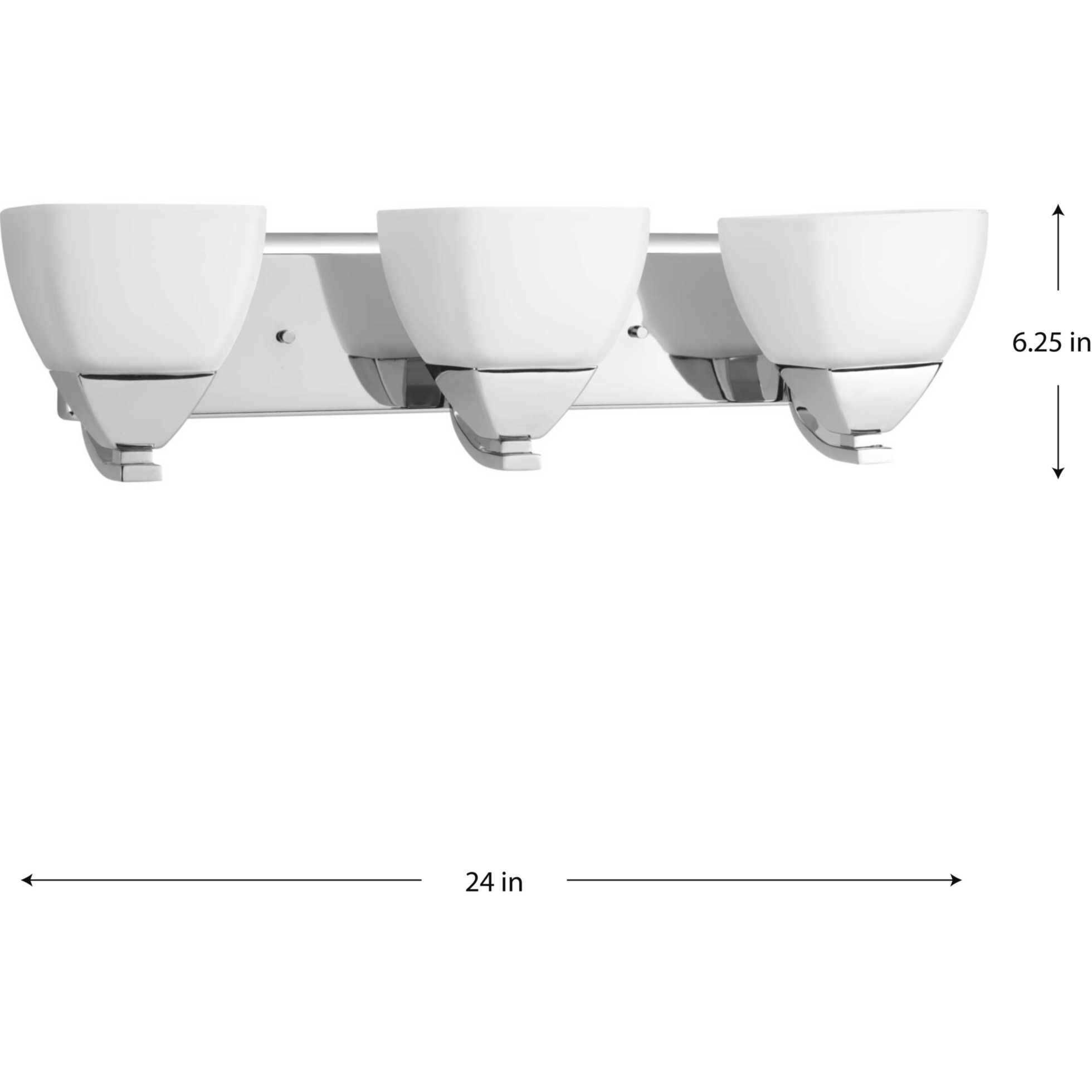 Appeal 3 Light 24 inch Polished Chrome Bath Vanity Wall Light