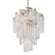 Mont Blanc 9 Light 25 inch Modern Silver Leaf Chandelier Ceiling Light