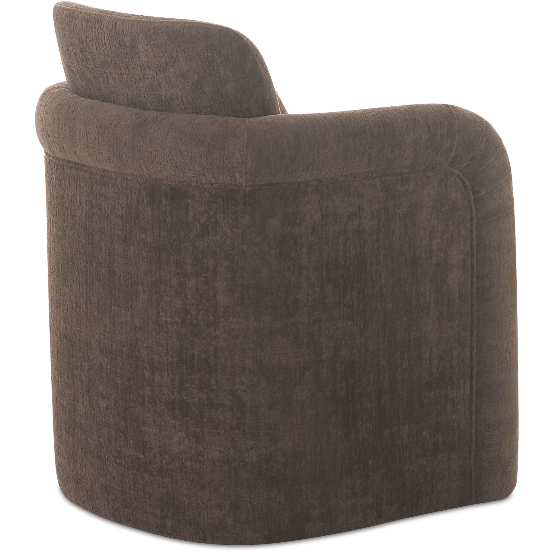 Mesto Brown Rolling Dining Chair