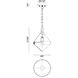 Sphericon 1 Light 9 inch Matte Black and Chrome Pendant Ceiling Light in Chrome and Opal Glass