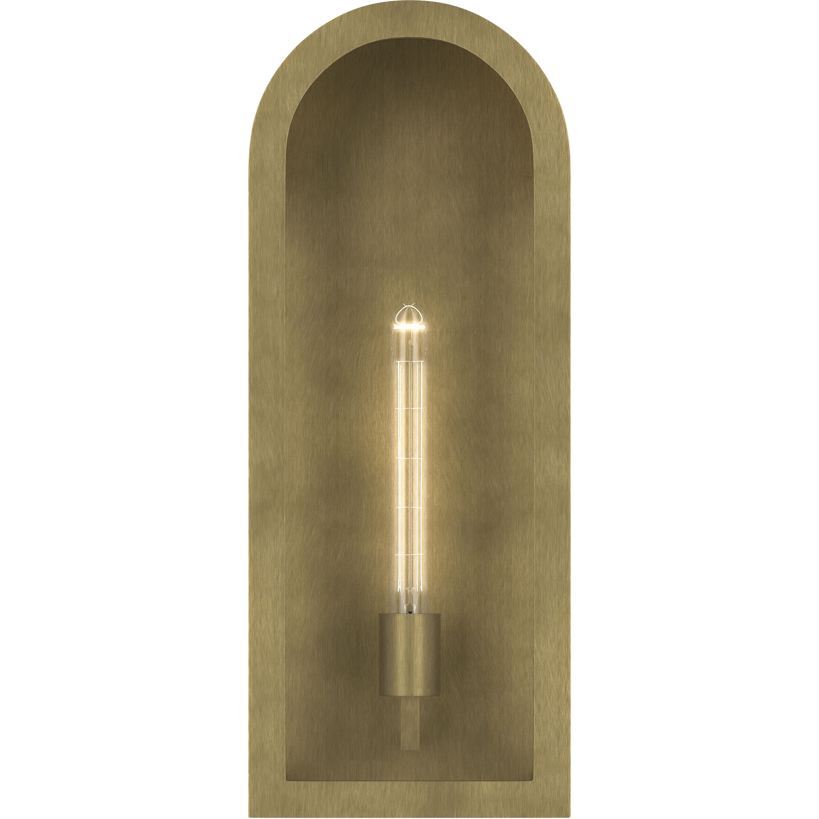 Marea 1 Light 20.25 inch Natural Brass Outdoor Wall Light
