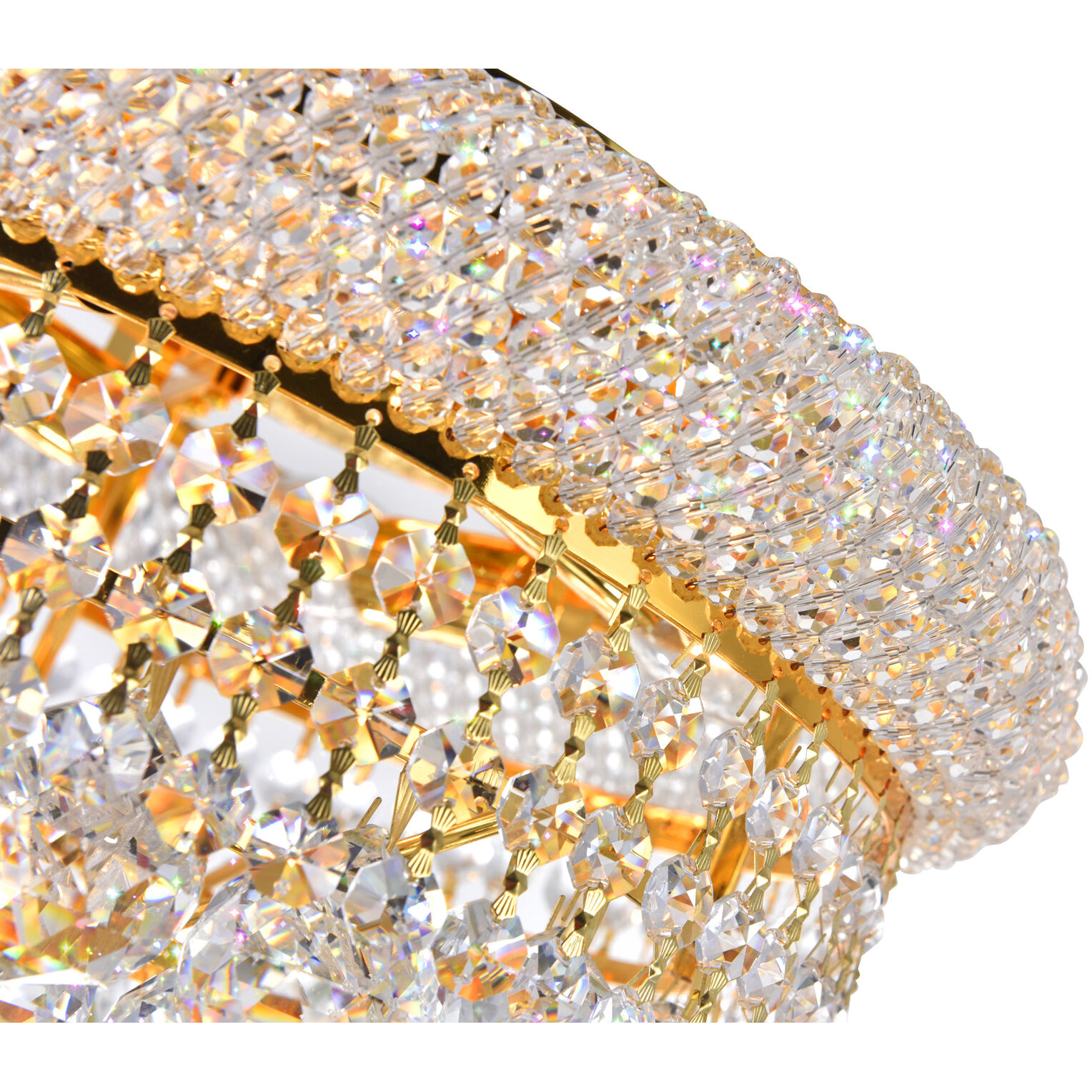 Empire 4 Light 14 inch Gold Flush Mount Ceiling Light