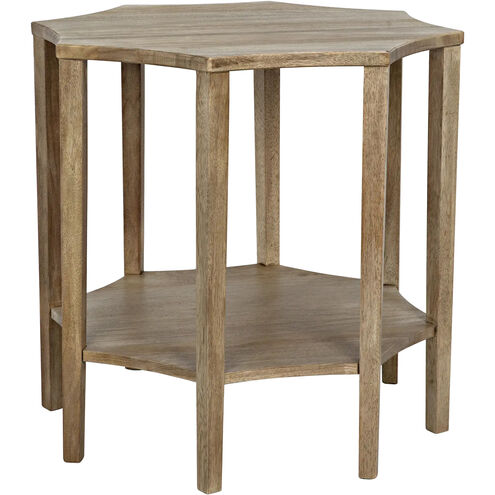 Ariana 30 X 30 inch Washed Walnut Side Table