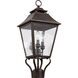 Sean Lavin Galena 3 Light 23.25 inch Sable Outdoor Post Lantern