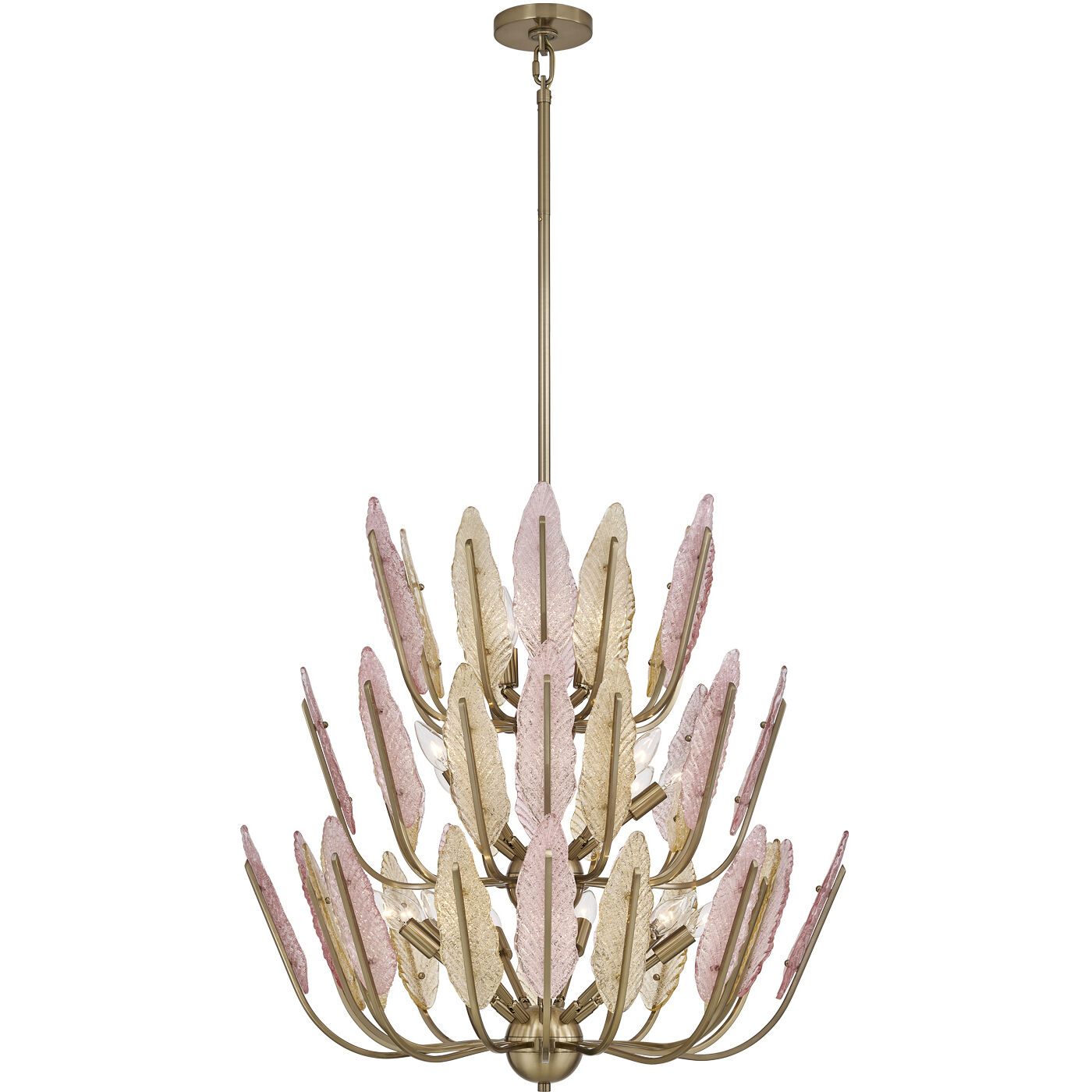 Autumna 22 Light 29.5 inch Brushed Champagne Gold Chandelier Ceiling Light