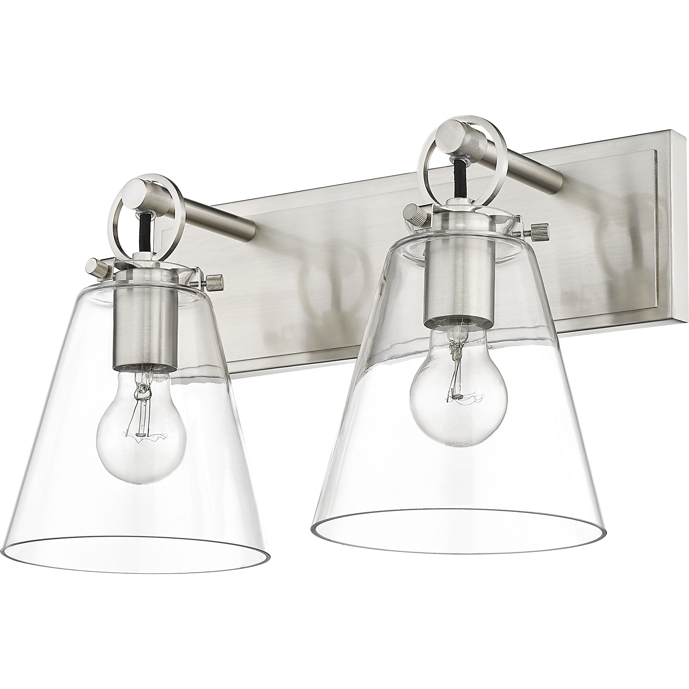 Harper 2 Light 15.5 inch Brushed Nickel Vanity Wall Light