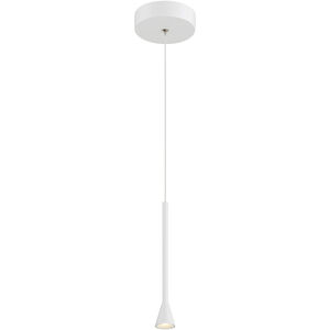 Piccolo LED 5 inch Matte White Mini Pendant Ceiling Light