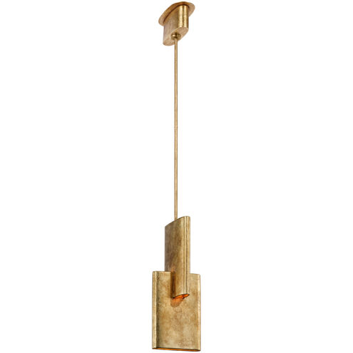 Kelly Wearstler Lotura LED 8 inch Museum Gild Intersecting Pendant Ceiling Light