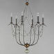 Formosa 6 Light 27 inch Golden Noir Chandelier Ceiling Light