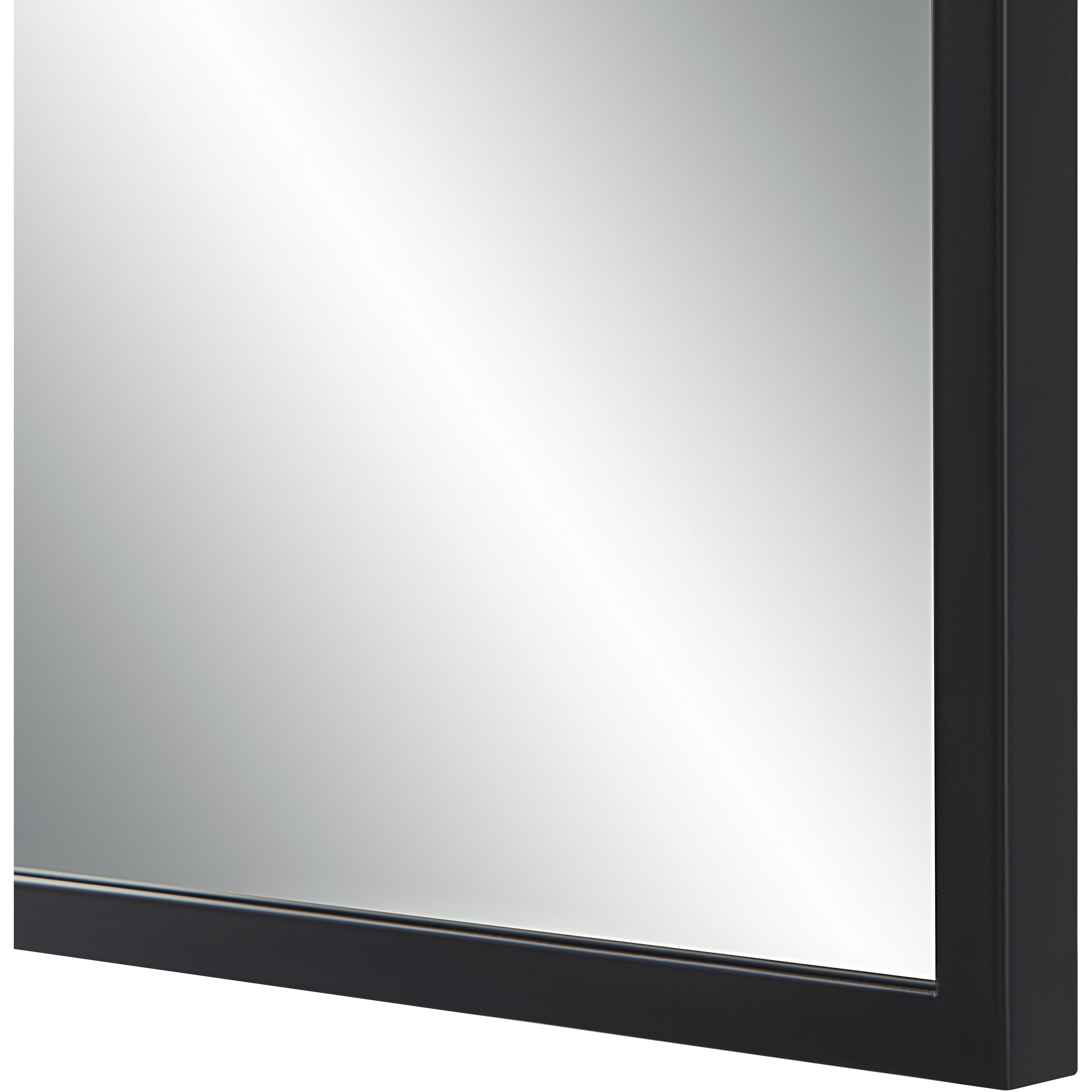 Breda 45 X 30 inch Matte Black Wall Mirror