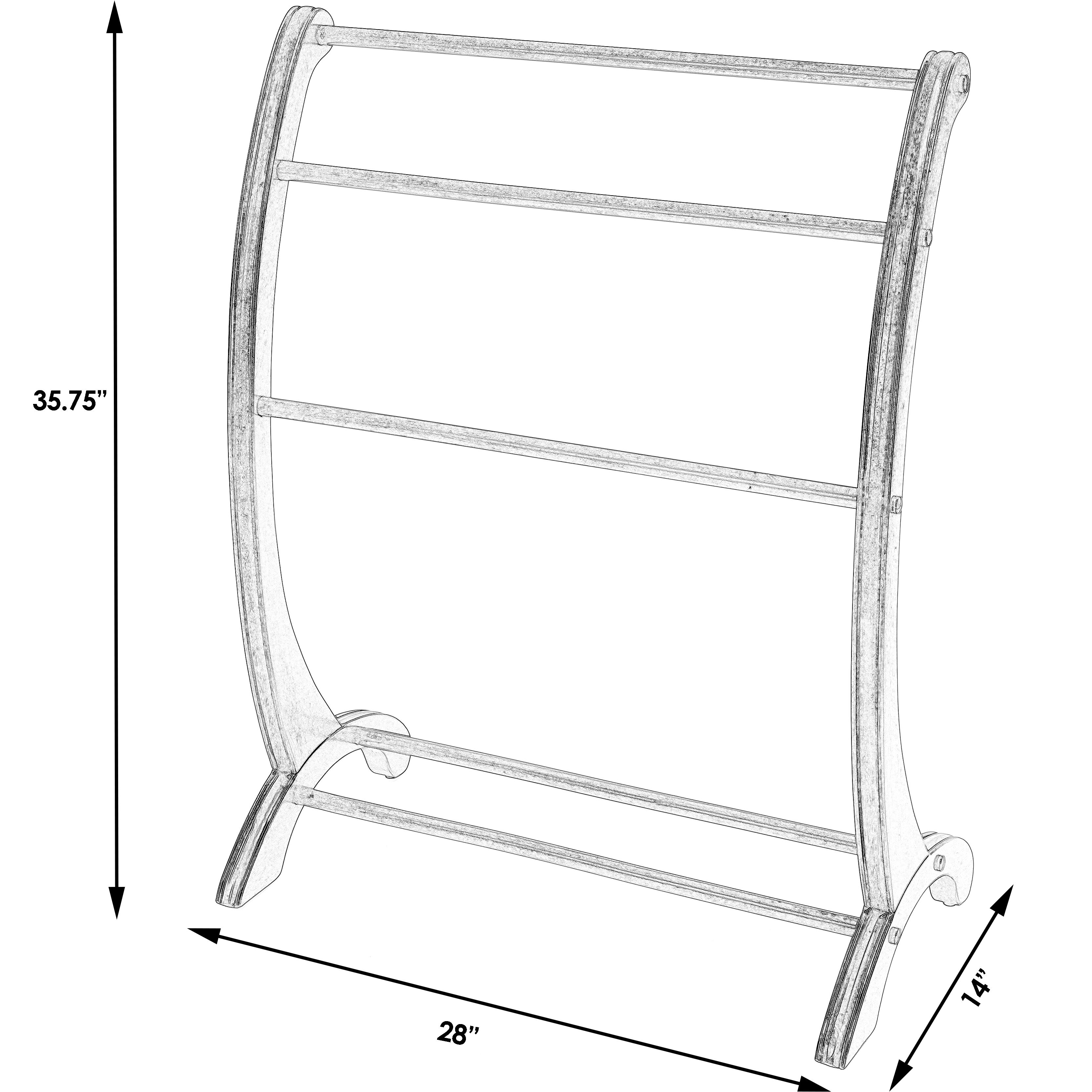 White blanket rack discount