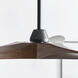 Maverick 70 inch Matte Black with Dark Walnut Blades Ceiling Fan