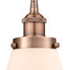 Edison Cone 1 Light 6 inch Antique Copper Mini Pendant Ceiling Light