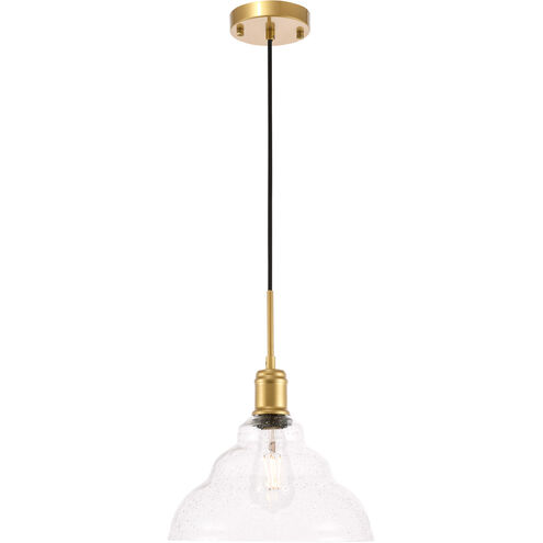 Millersville 1 Light 11 inch Brass Pendant Ceiling Light
