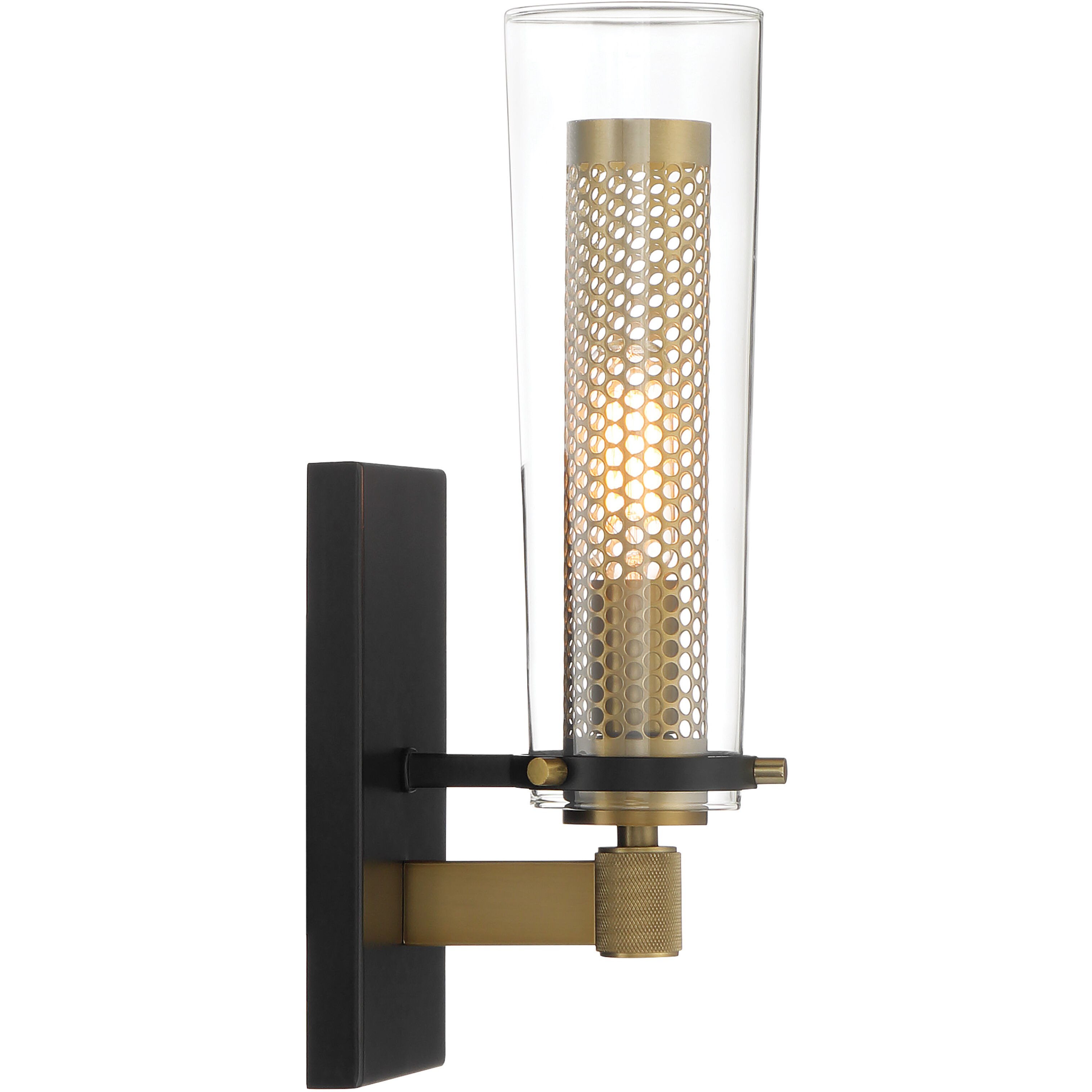 Emmerham 2 Light 20.25 inch Coal and Soft Brass Bath Vanity Wall Light in Coal/Soft Brass