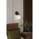 Ortesa 1 Light 6 inch Dark Matte Black Bath Sconce Wall Light