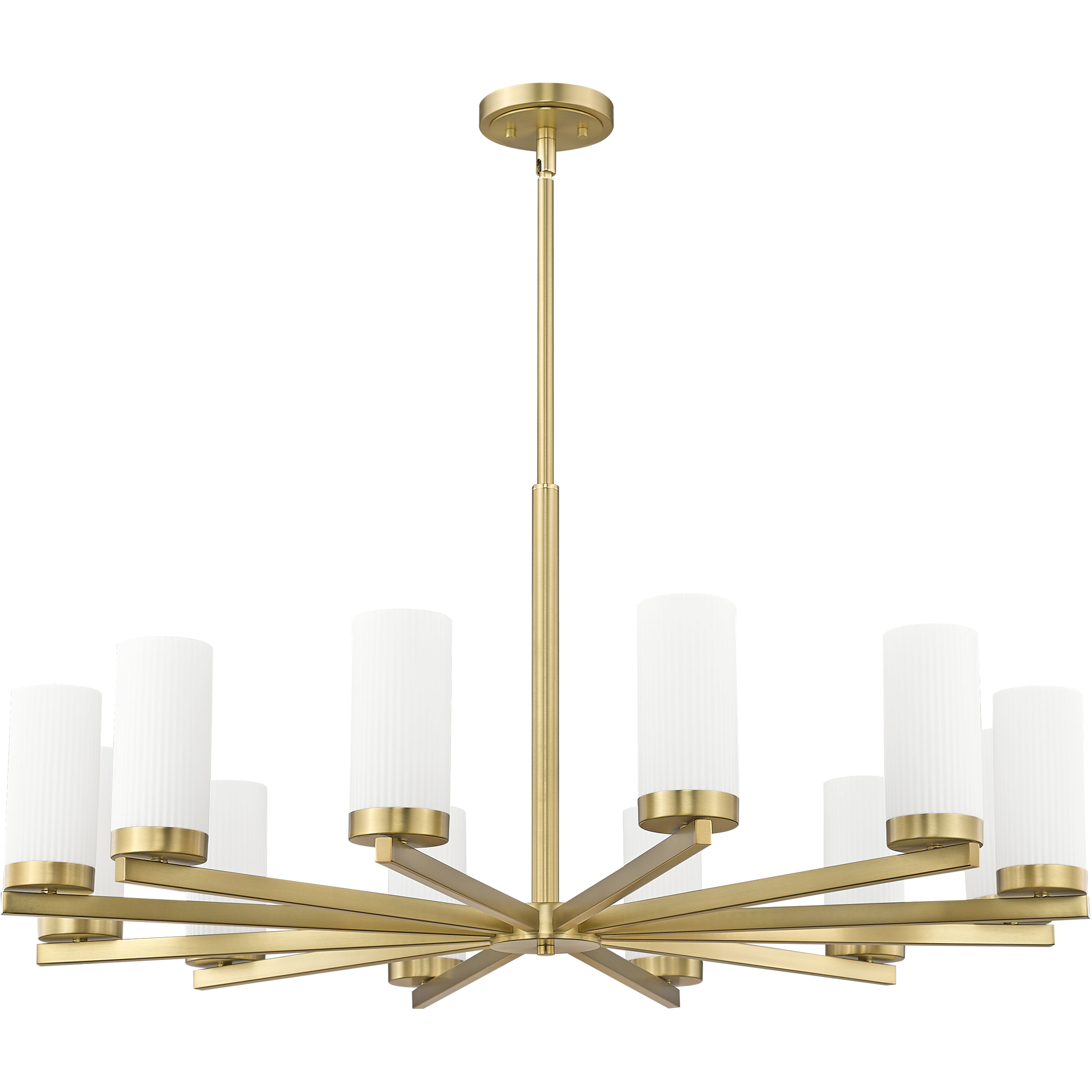Danica 12 Light 39 inch Modern Gold Chandelier Ceiling Light