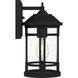 Quincy 1 Light 13 inch Earth Black Outdoor Wall Lantern, Medium