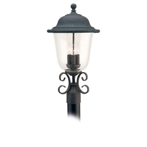 Ontario 3 Light 22.75 inch Oxidized Bronze Outdoor Post Lantern