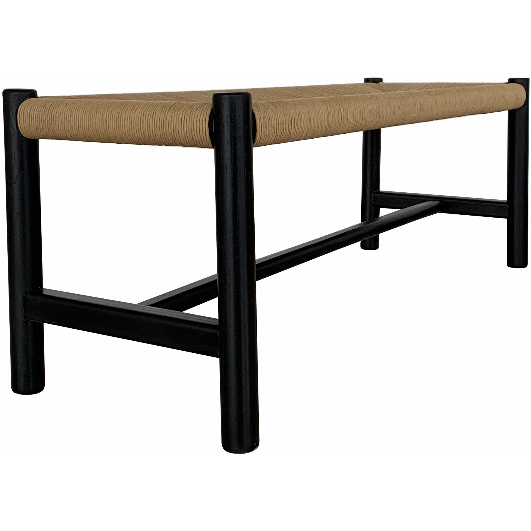 Hawthorn Black Bench, Large
