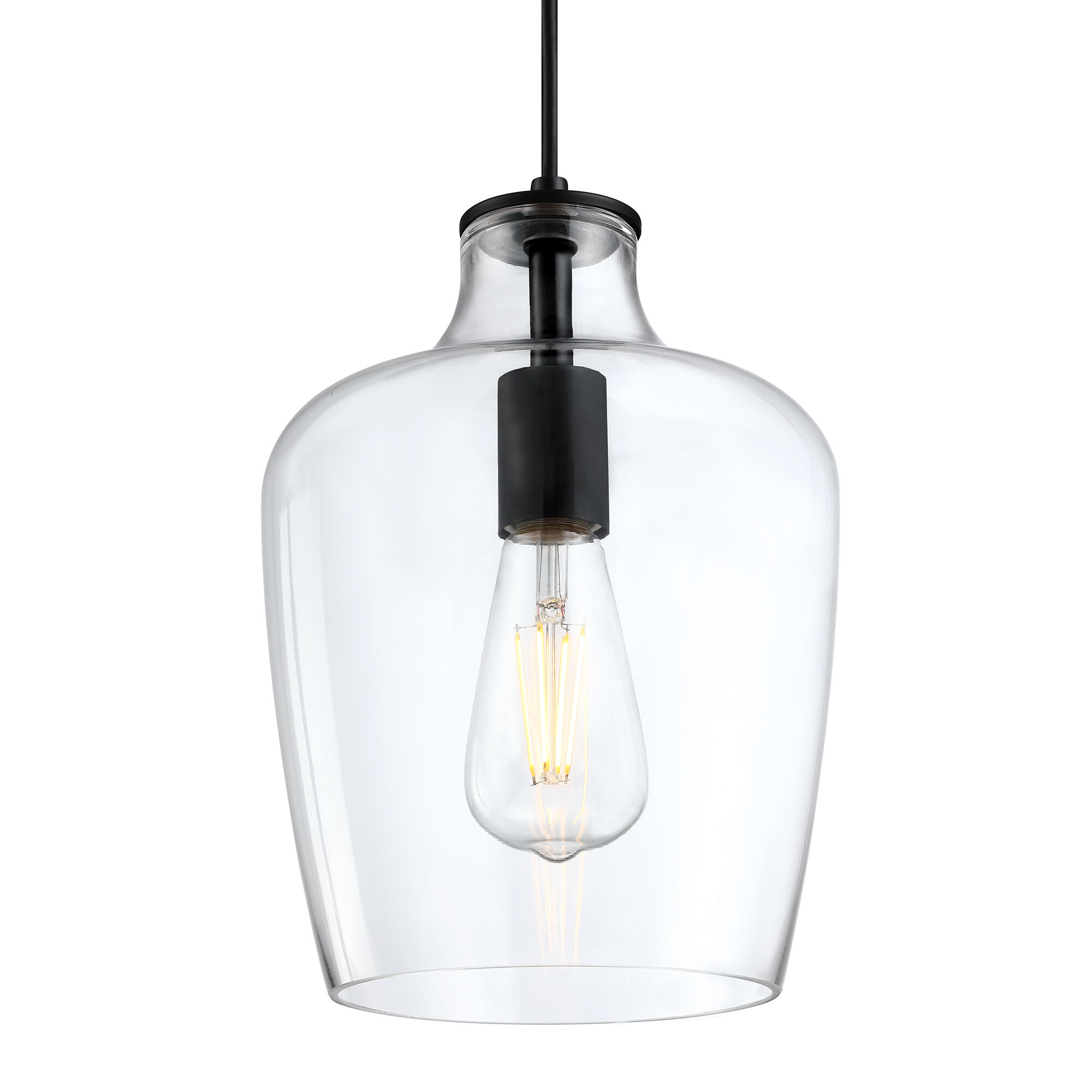 Milo 1 Light 8 inch Black Mini Pendant Ceiling Light