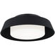 Chapeau LED 16 inch Black Flush Mount Ceiling Light in 2700K, dweLED