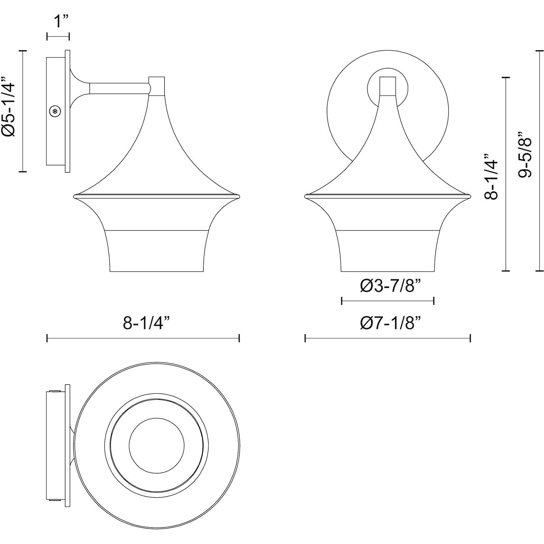 Alora Mood Emiko Wall/Vanity Light Wall Light in Matte Black