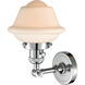Franklin Restoration Small Oxford LED 7.5 inch Polished Chrome Sconce Wall Light, Franklin Restoration